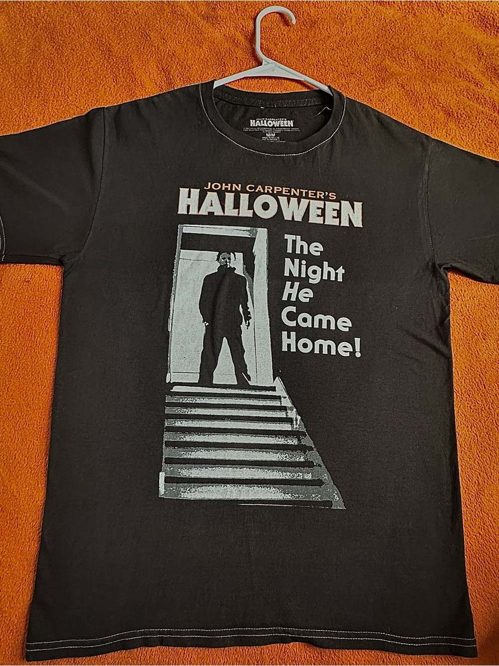 John Carpenter's Halloween Graphic Tee - Black with Pale Print